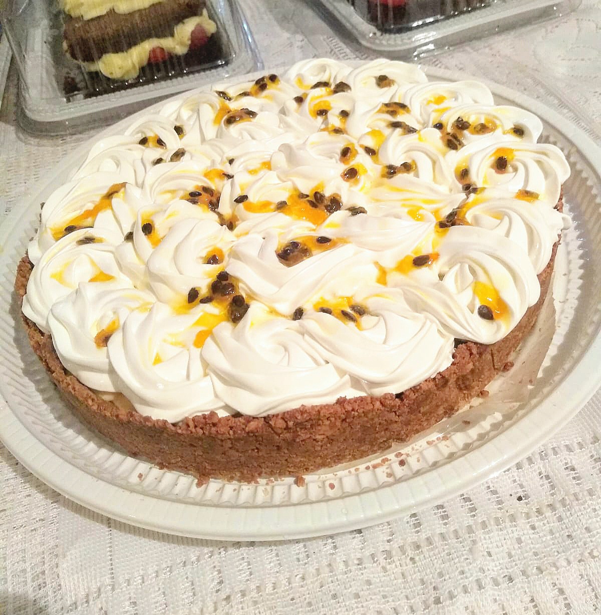 Torta de Maracujá Tradicional Aro 25cm