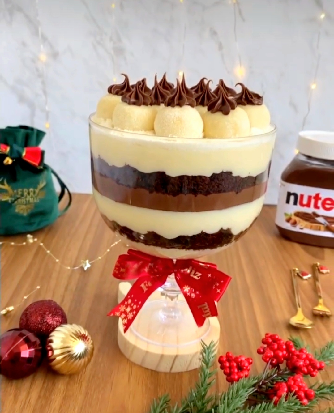 Taça Brownie  Ninho com Nutella